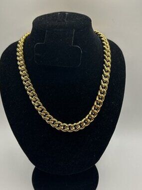 Real Gold Cuban Link 10mm 22 Inch Mens Miami Drip Plated Solid Heavy Chain